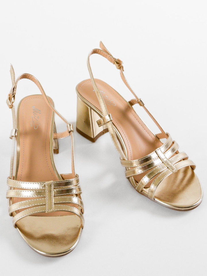 Sandale cu toc Stussy Argintii