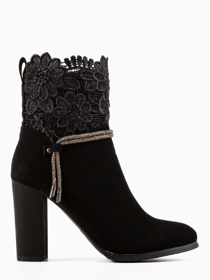 Botine dama Low Negre