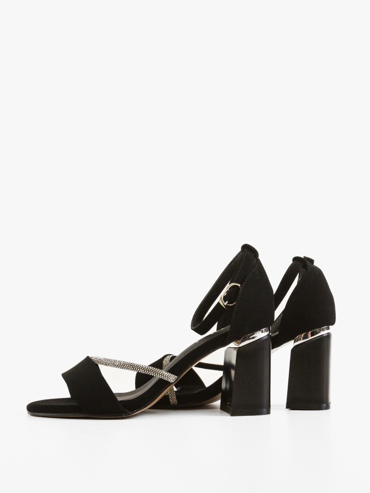 Sandale cu toc Sanfor Negre