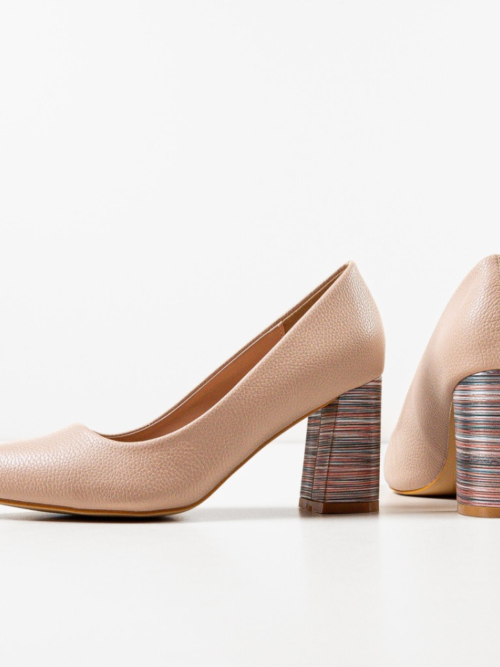 Pantofi cu toc Tuka Galbeni