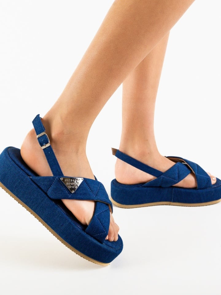 Sandale dama Ziggy Albastre 2