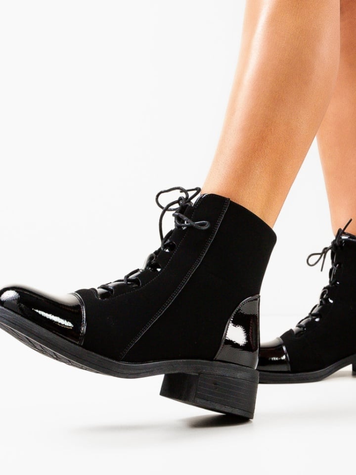 Botine dama Lina Negre