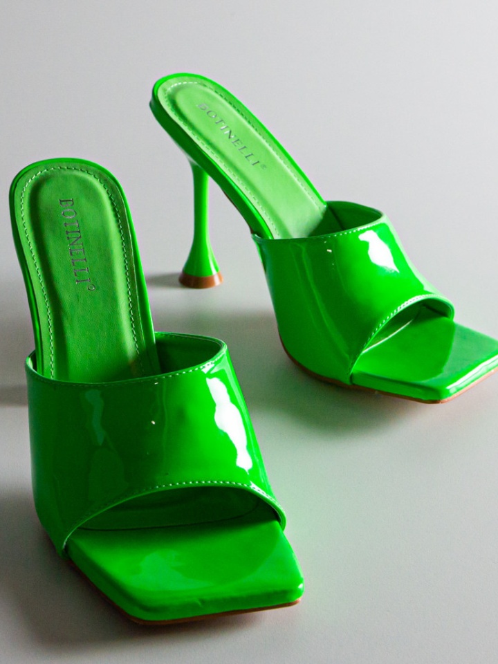 Saboti cu toc Rachel Portocalii