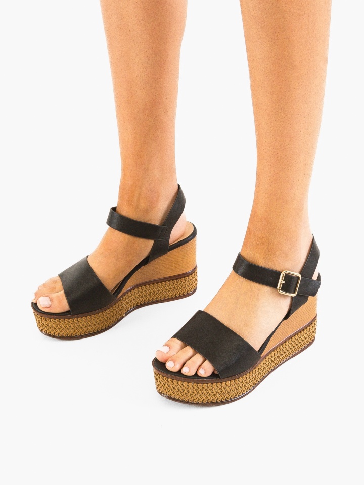 Sandale dama Fleur Negre