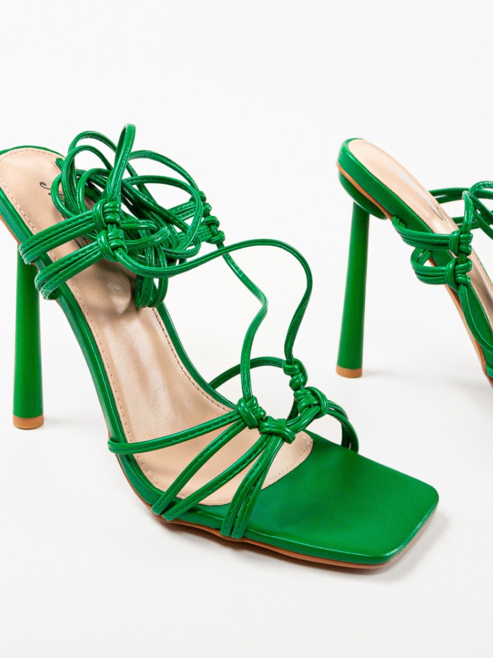 Sandale cu toc Butler Verzi