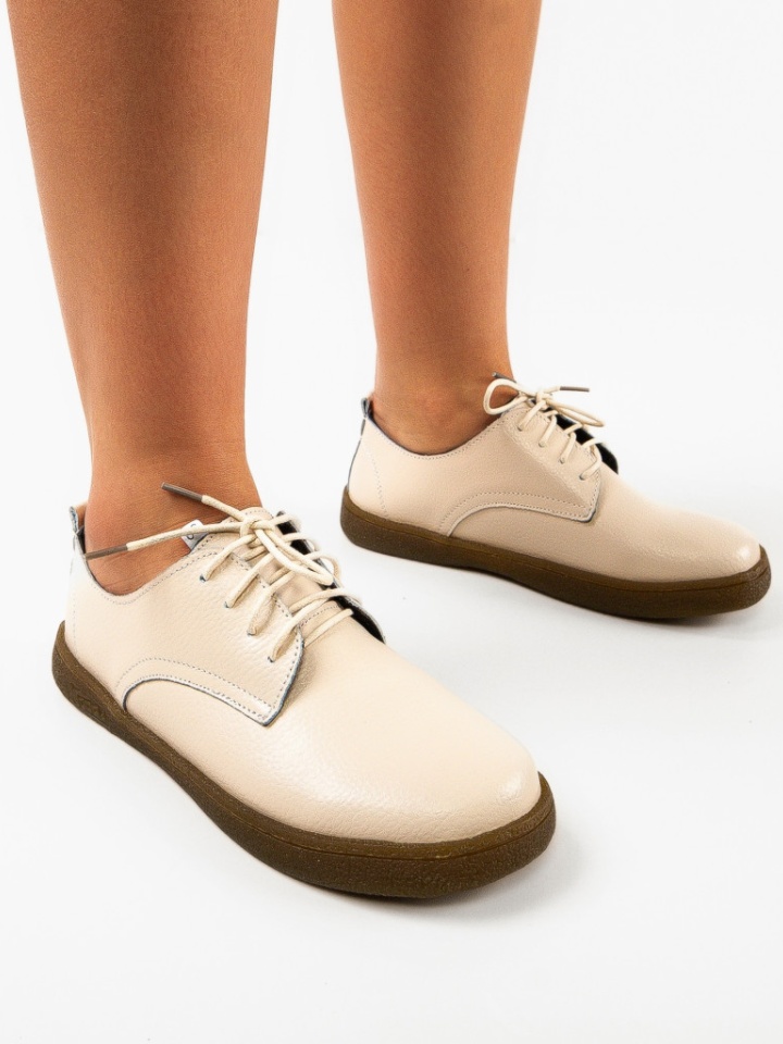 Pantofi casual dama Lactose Bej