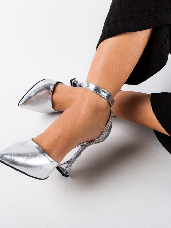 Pantofi dama Pobet Argintii