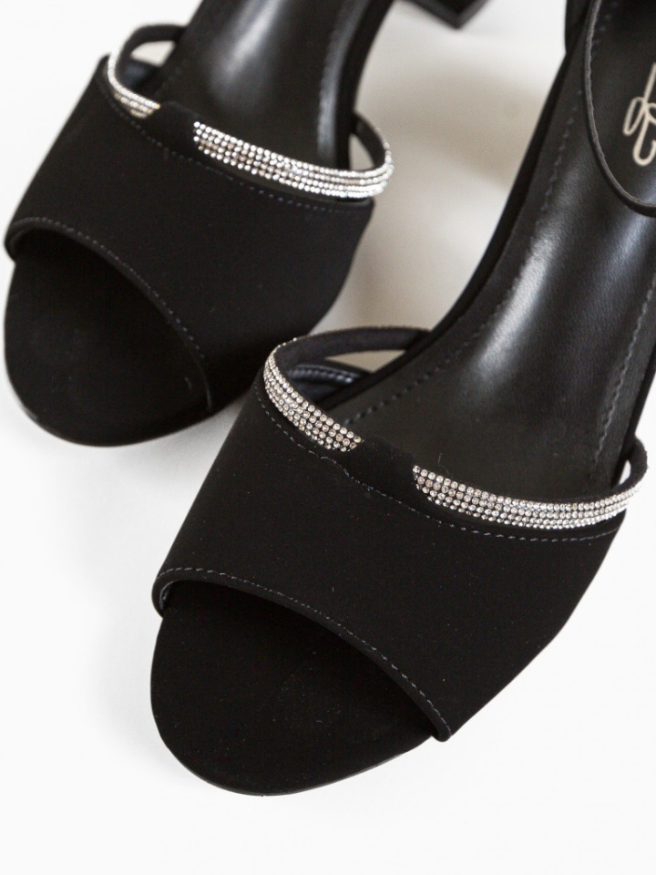 Sandale cu toc Leyre Negre