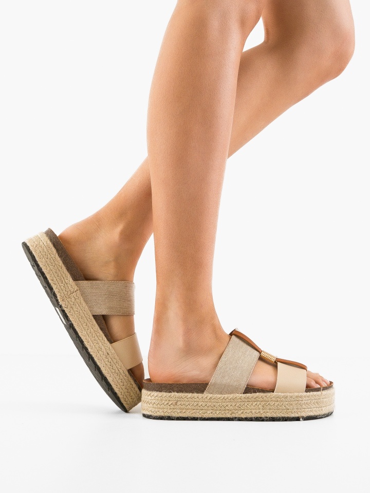 Papuci dama Artemisia Bej