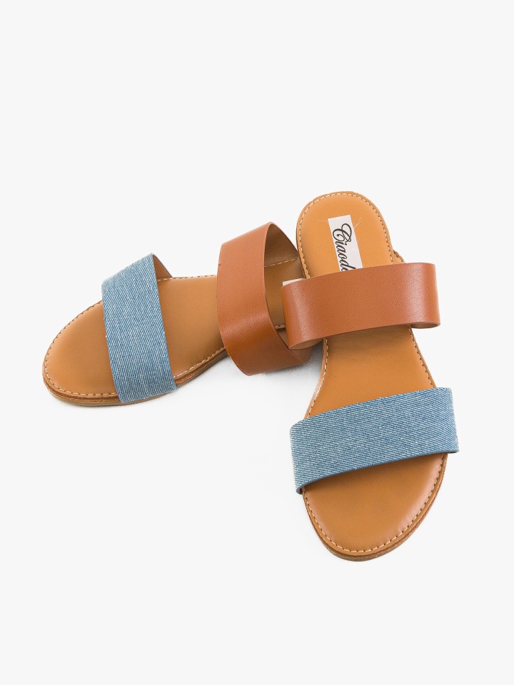 Papuci dama Leena Albastri