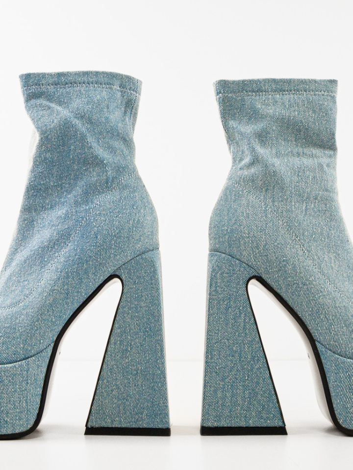 Botine dama Huron Albe