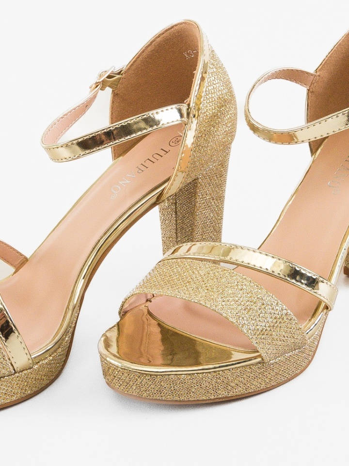 Sandale cu toc Irena Negre