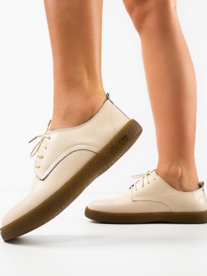 Pantofi casual dama Lactose Bej