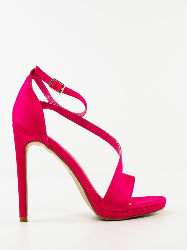 Sandale cu toc Lindon Fuchsia