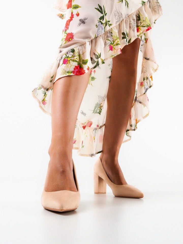 Pantofi cu toc Arka Bej