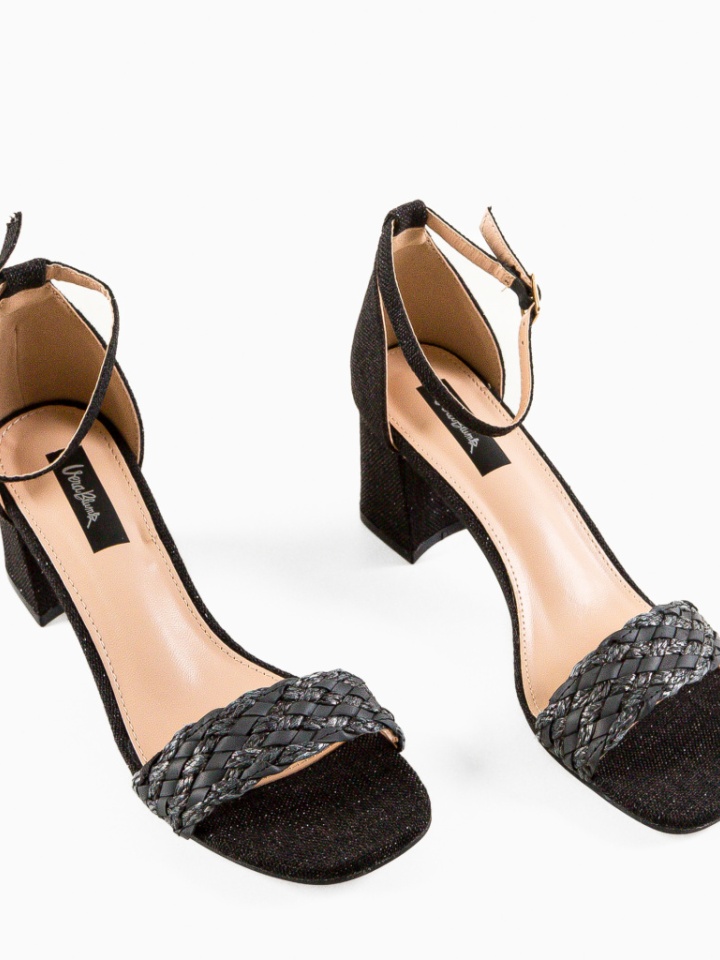 Sandale cu toc Farai Negre