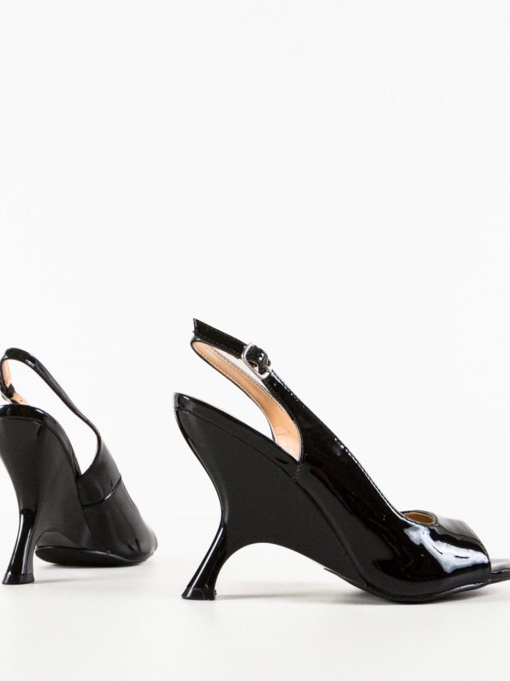 Sandale cu toc Asuka Aurii