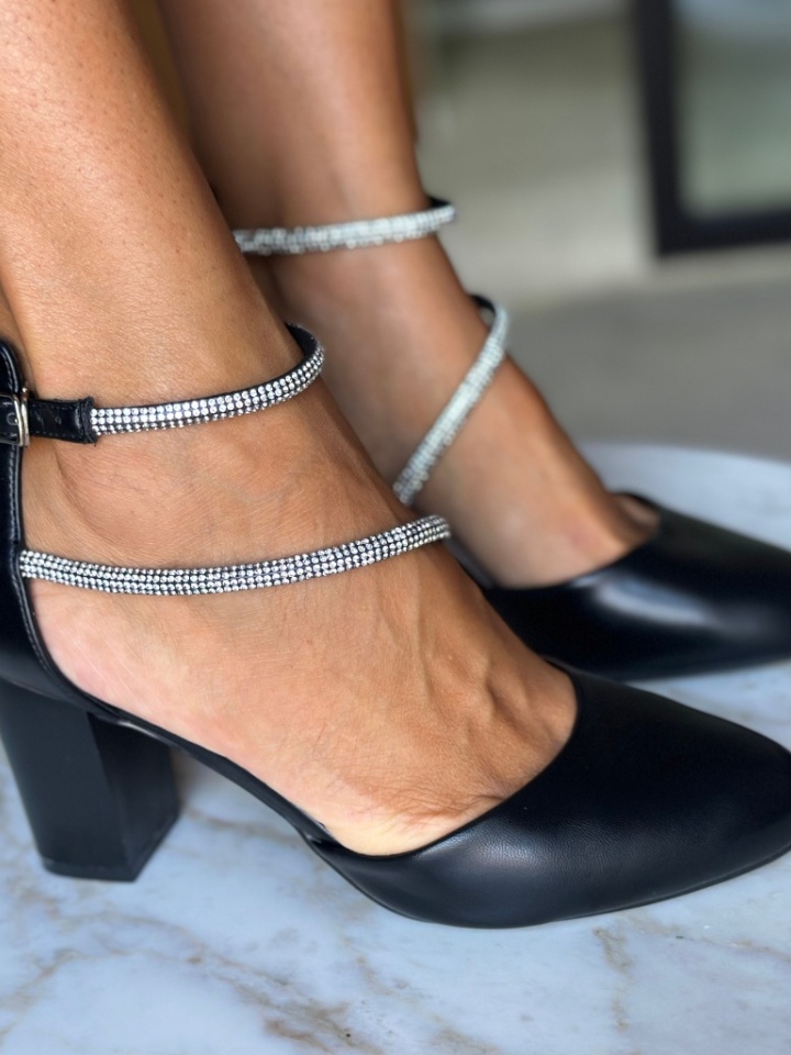 Pantofi cu toc Lyzya Negre 2