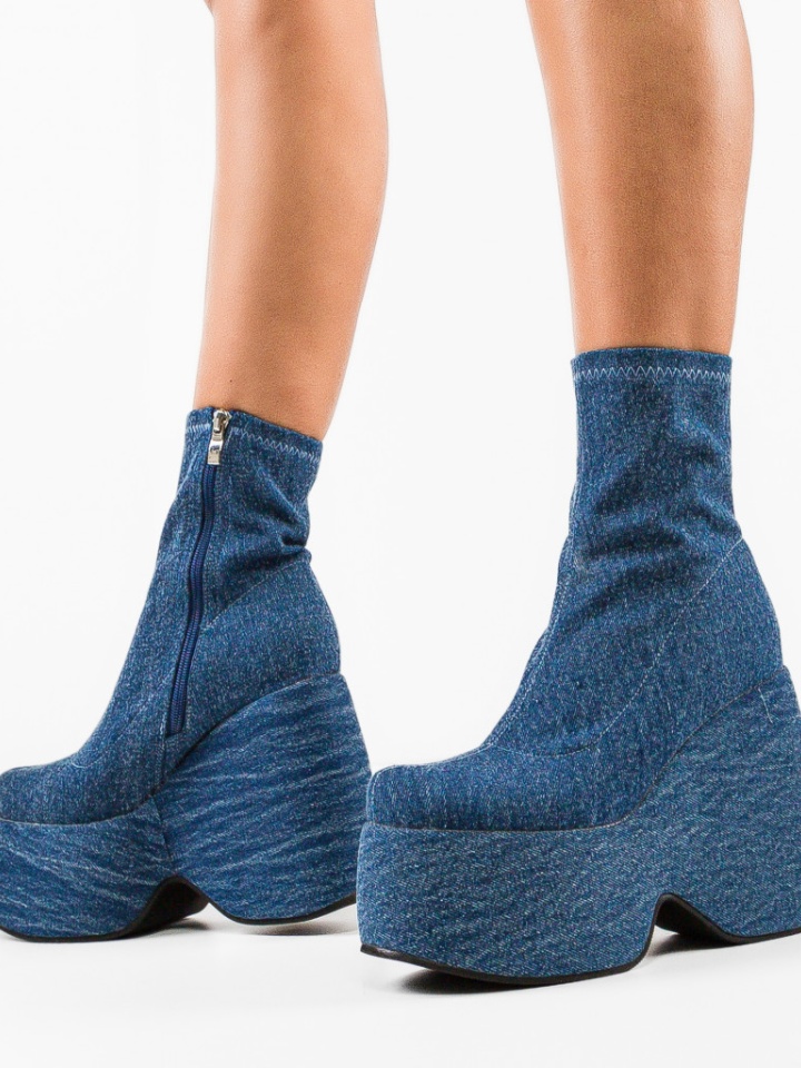 Botine dama Stelar Albastre 2