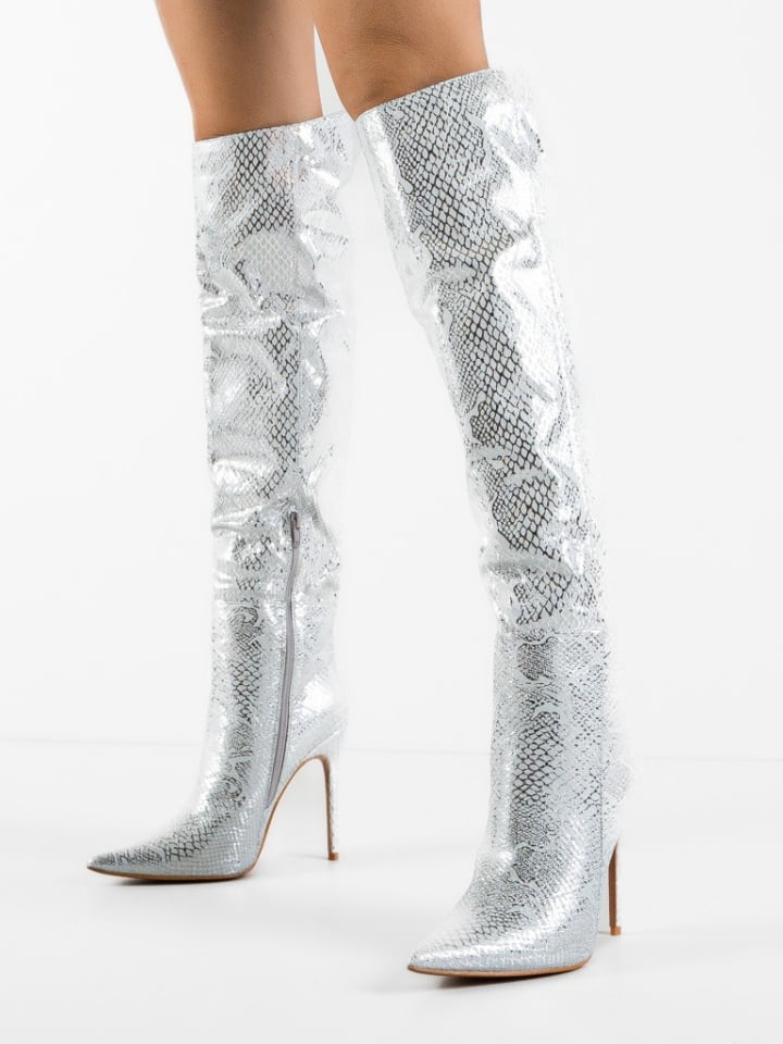 Cizme cu toc Bybyam Galbene