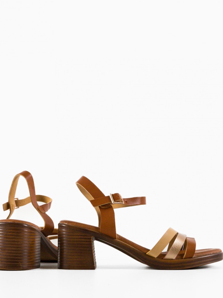 Sandale cu toc Fiore Albe