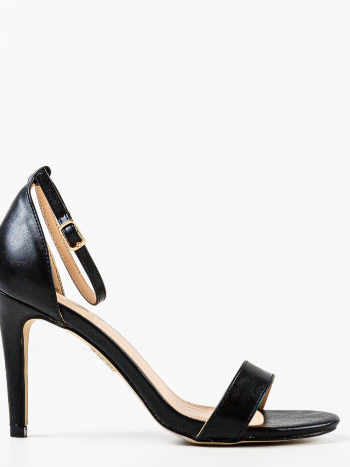 Sandale cu toc Rekoman Negre