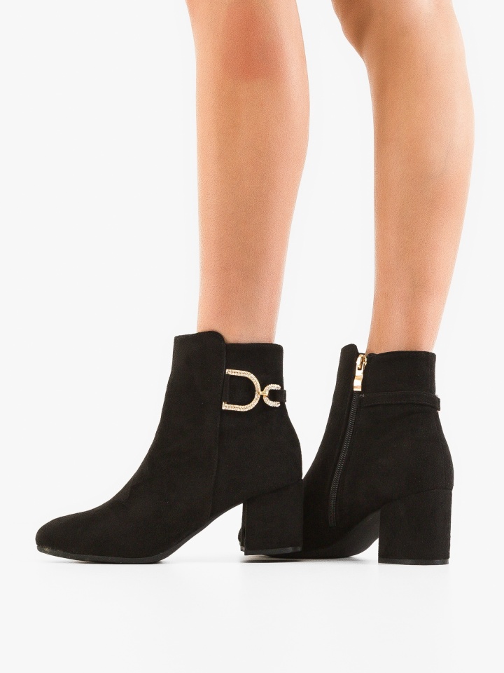 Botine dama Lana Negre