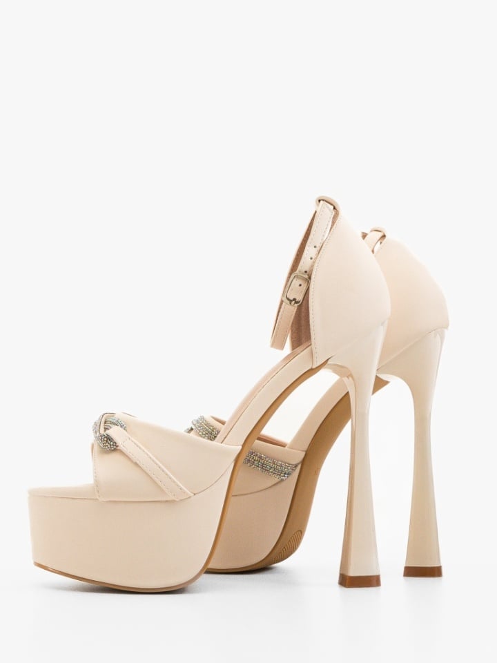 Sandale cu toc Sanguino Rosii