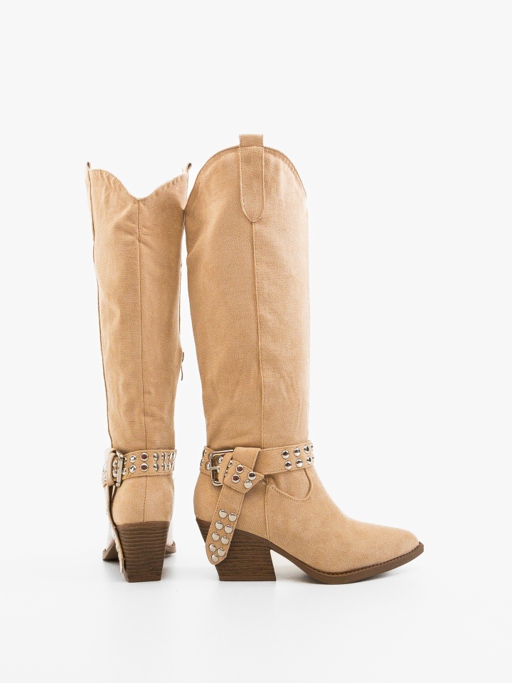 Cizme dama Caspar Khaki