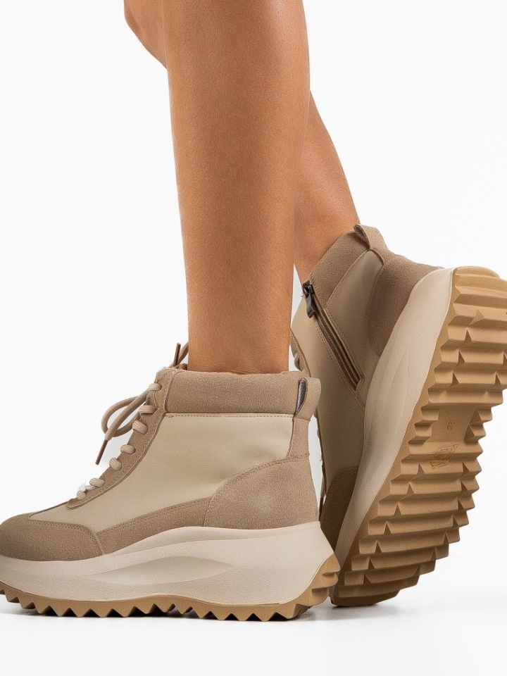 Sneakers dama Tefa Bej 2