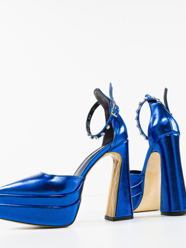 Pantofi dama Sivri Albastri