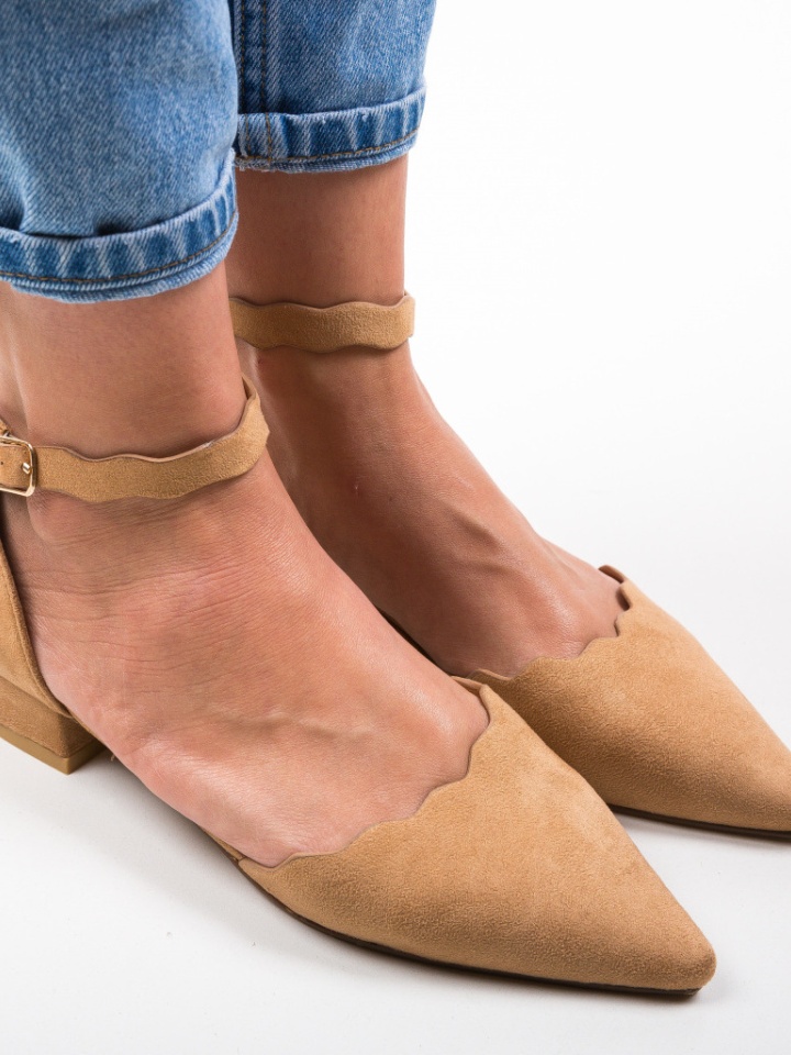 Pantofi Wood Camel