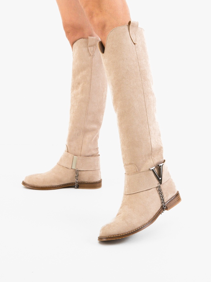 Cizme dama Volantis Bej