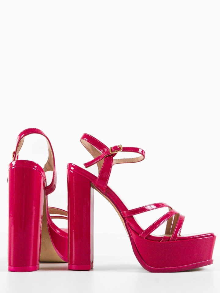 Sandale cu toc Moran Bej