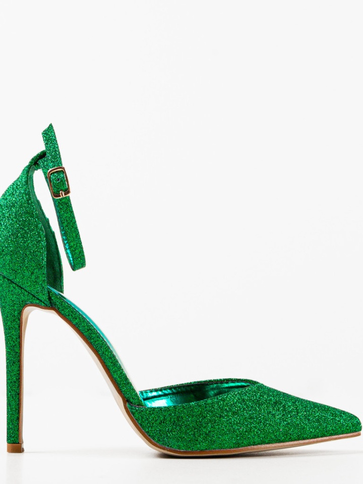 Pantofi cu toc Sofly Argintii