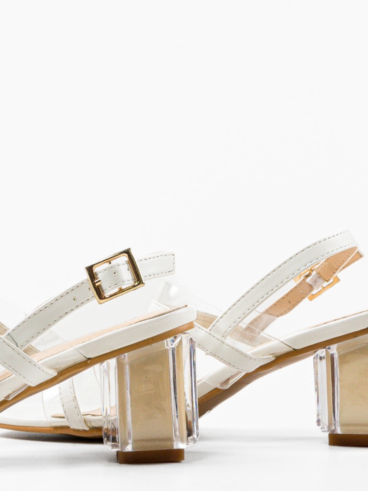 Sandale cu toc Martens Rosii