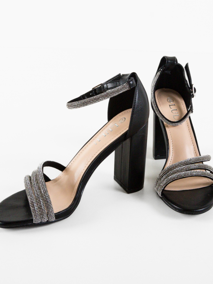 Sandale cu toc Awotwi Negre