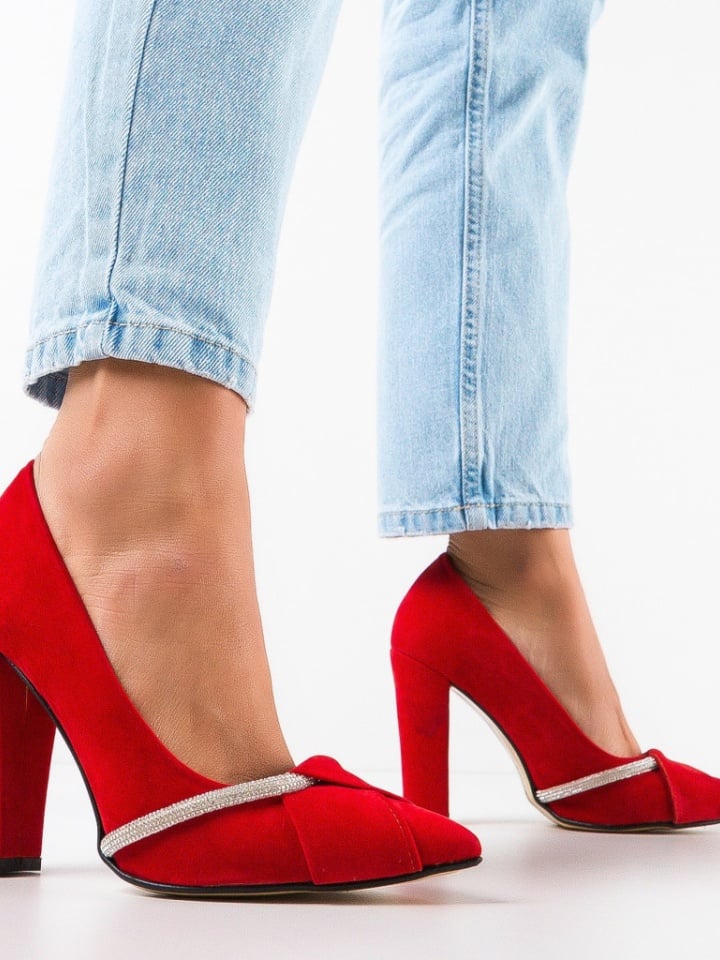 Pantofi cu toc Roka Negri 4