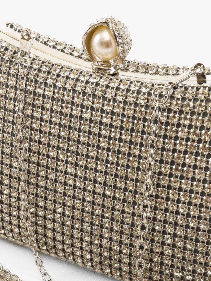 Geanta plic Giulia Argintie