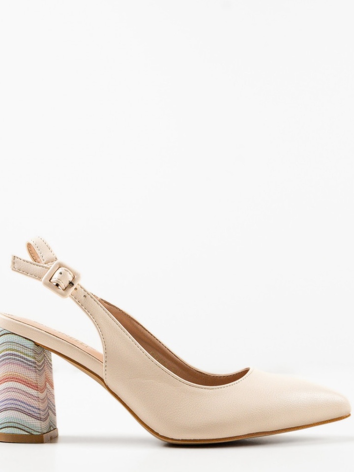 Pantofi cu toc Soka Albastrii