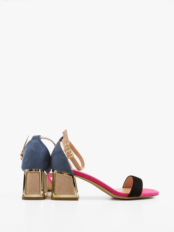 Sandale cu toc Bryan Portocalii