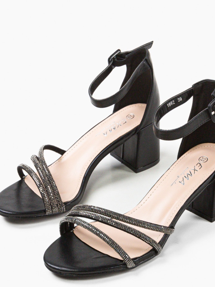 Sandale cu toc Irakliy Negre