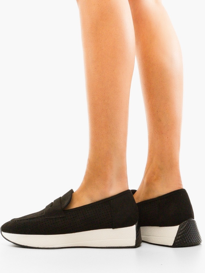 Pantofi casual dama Rose Negri