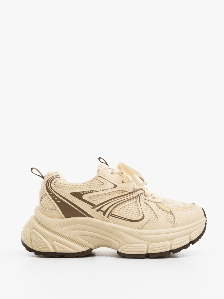 Sneakers dama Liisa Bej 2