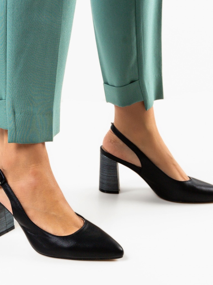 Pantofi cu toc Soka Albastrii