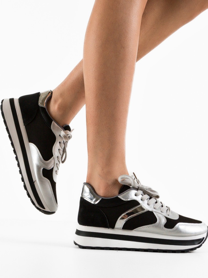 Pantofi Sport Agnes Argintii