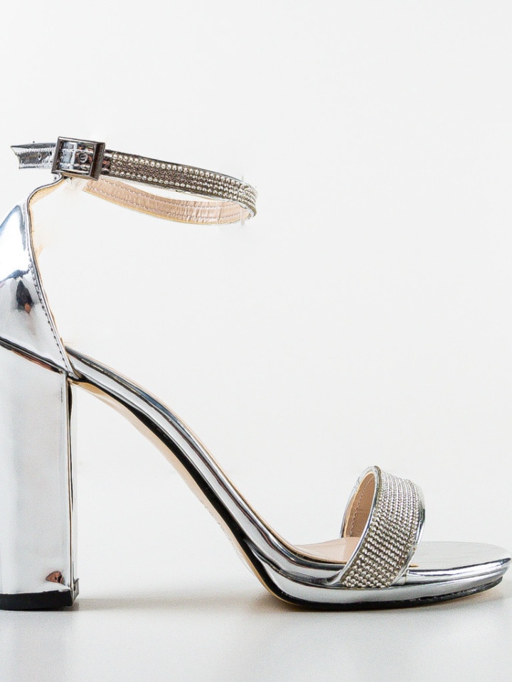 Sandale cu toc Crimson Negre