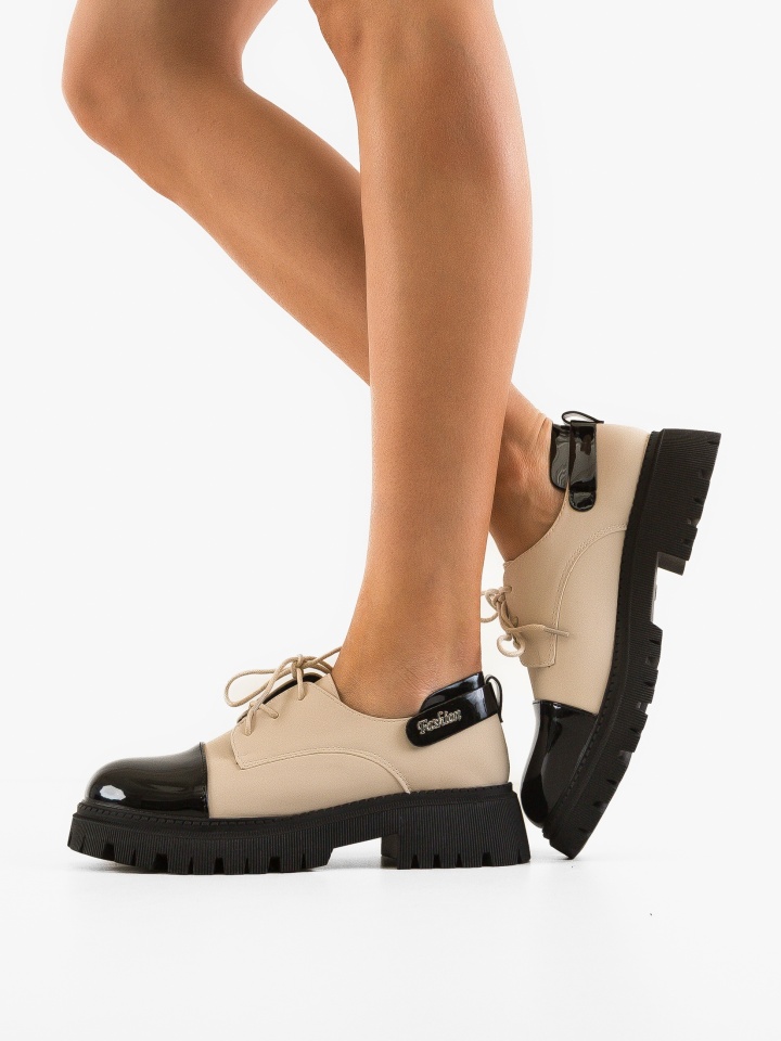 Pantofi Casual dama Luiza Bej