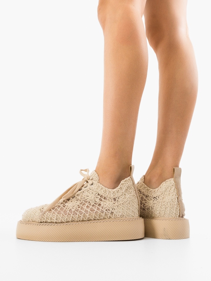 Pantofi Casual Ystory Bej 2