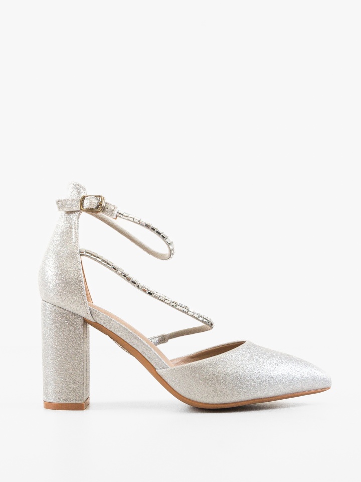 Pantofi cu toc Kudia Albi